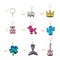 20 Pieces Flip Sequin Keychain Party Favors for Kids Girls Backpack Unicorn Mermaid Keychains for Kids Birthday Goody Bag Fillers Easter Halloween Party Favors Basket Stuffers Gifts